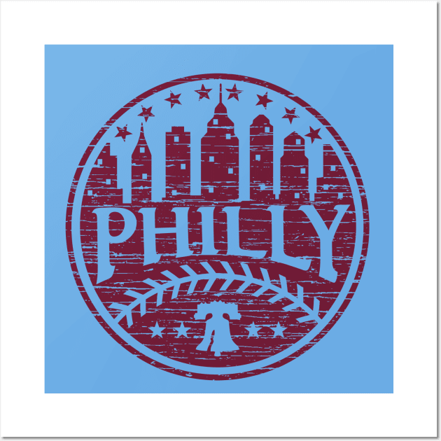 Philly Red Philadelphia Baseball Fan Phils Fan Favorite Wall Art by TeeCreations